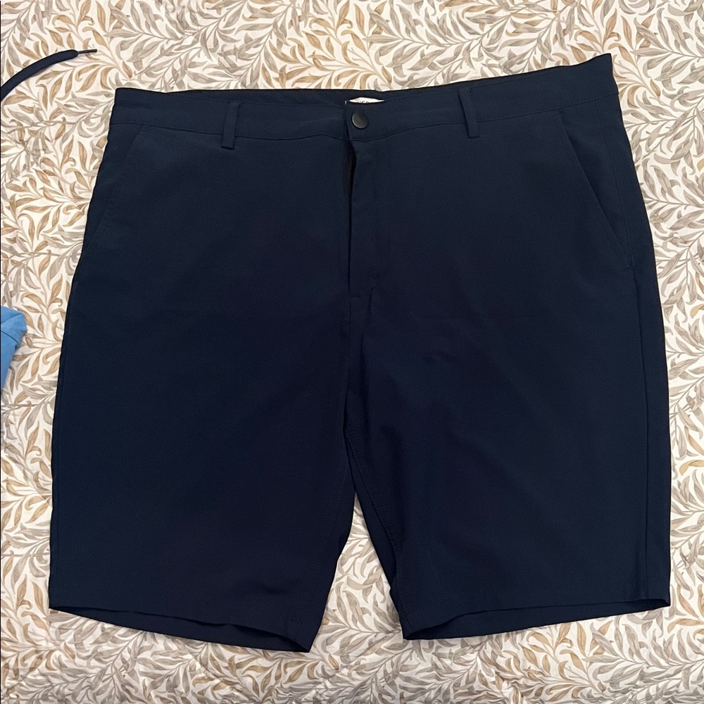 Vince Camuto Men's Navy Flat Front Shorts